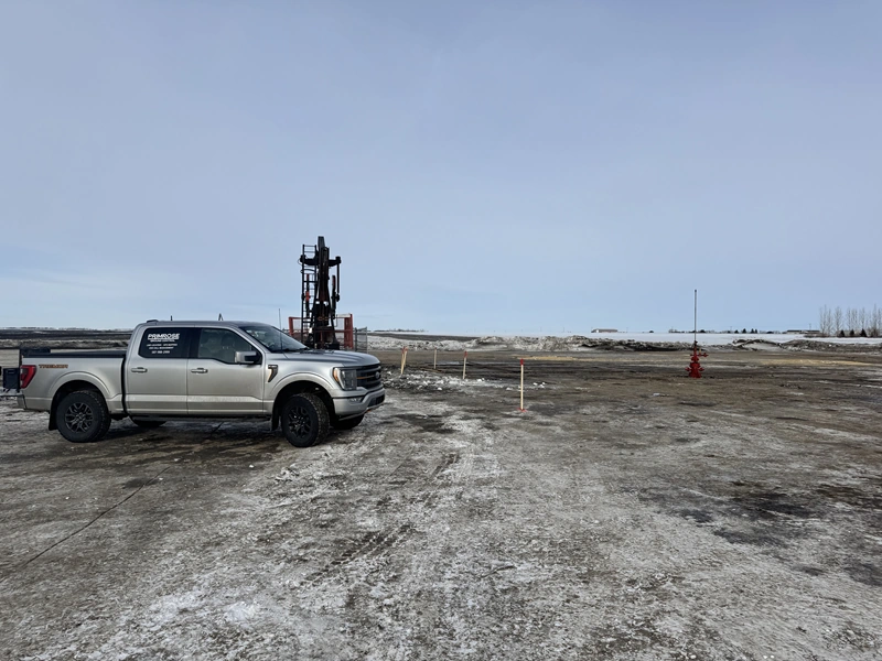 Primrose Ground Control truck on jobsite